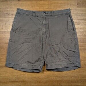 Patagonia All Wear Shorts Mens 34 Gray Organic Cotton Chino Casual 8" Inseam